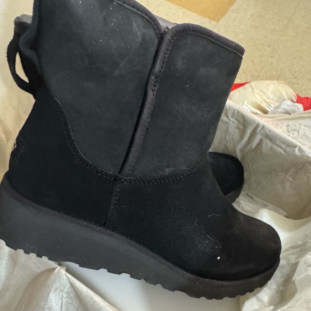 UGG Black Suede Boots - Picture 5 of 7